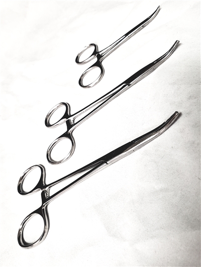 STAINLESS STEEL HEMOSTATS-CURVED