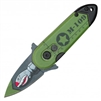 ATOMIC GREEN BOMB PUSH BUTTON AUTO KNIFE