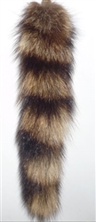 Raccoon Tail Natural with Chain