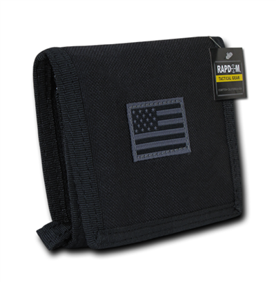 Black USA Flag Tactical Wallet