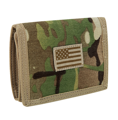 Multicam USA Flag Tactical Wallet