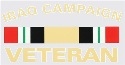 IRAQ CAMPAIGN VETERAN DECAL