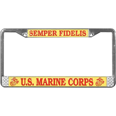 US MARINES LICENSE PLATE FRAME