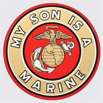 MY SON IS A MARINE STICKER