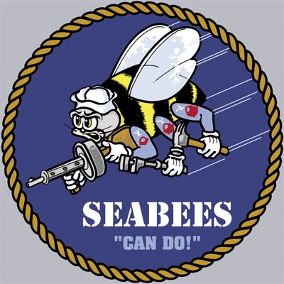 US NAVY SEABEES CAN DO DECAL