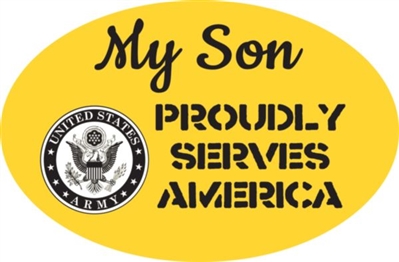 MY SON IS IN ARMY DECAL