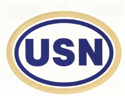 US NAVY EURO OVAL DECAL