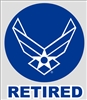 US AIR FORCE RETIRED DECAL