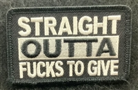 STRAIGHT OUTTA FUCKS PATCH