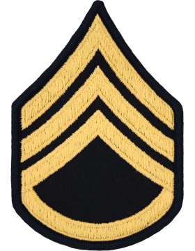 Army Dress Chevron Gold on Blue E-6 Staff Sergeant (Pair)