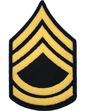 Army Dress Chevron Gold on Blue E-7 Sergeant First Class (Pair)