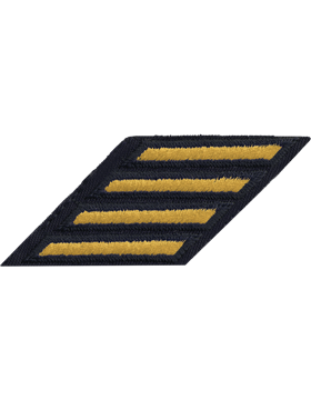 Army Dress Uniform Service Stripes Gold on Blue (Each)