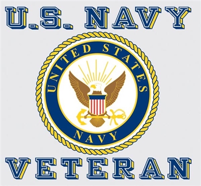 US NAVY VETERAN DECAL