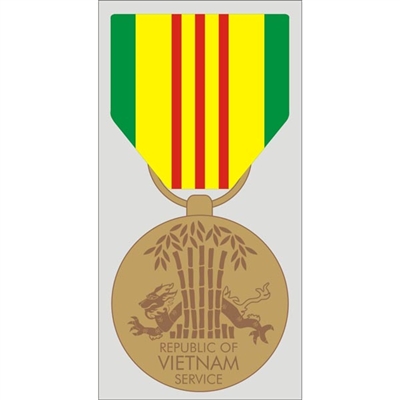 VIETNAM SERVICE MEDAL DECAL