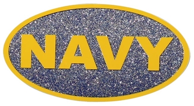NAVY GLITTER INK DECAL