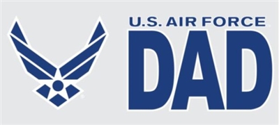 US AIR FORCE DAD DECAL