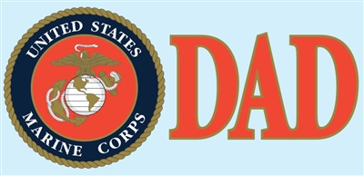 MARINE CORPS DAD DECAL