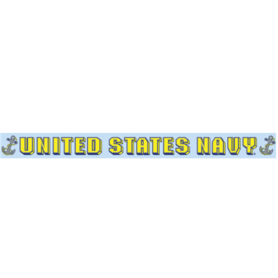 US NAVY W/ANCHOR WINDOW STRIP DECAL