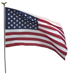 4'x6' POLYESTER USA FLAG - Made in U.S.A