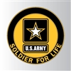US ARMY SOLDIER FOR LIFE DECAL