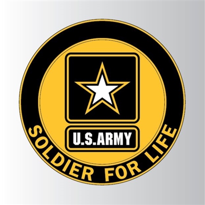 US ARMY SOLDIER FOR LIFE DECAL