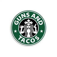 GUNS & TACOS  STICKER