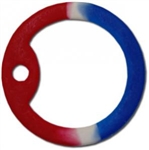 Red/White/Blue Dog Tag Silencer