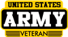 US ARMY VETERAN RECTANGLE DECAL