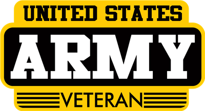 US ARMY VETERAN RECTANGLE DECAL