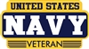 US NAVY VETERAN RECTANGLE DECAL