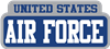 US AIR FORCE STACKED DECAL