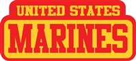 US MARINES RECTANGLE STICKER