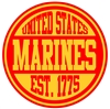 US MARINES EST. 1775 ROUND STICKER