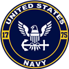 US NAVY ROUND 1775 STICKER