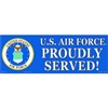 US AIR FORCE PROUDLY SERVED STICKER