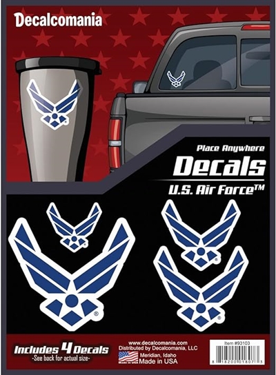 United States Air Force Vinyl Sticker (4 Decals)