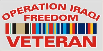 OPERATION IRAQI FREEDOM VETERAN DECAL