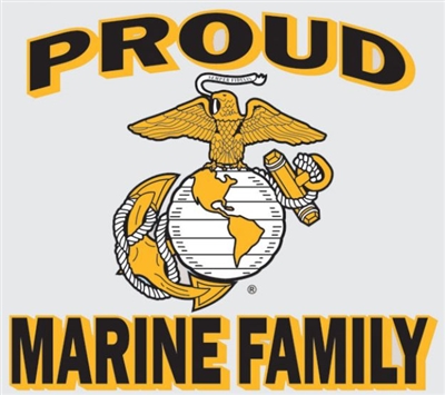 PROUD MARINE FAMILY DECAL