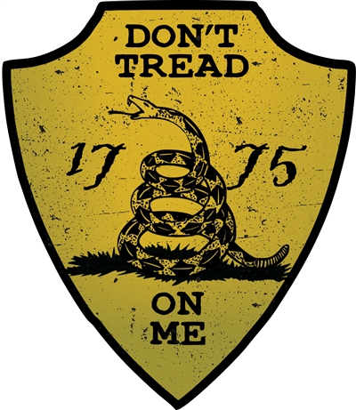 DON'T TREAD ON ME 1775 SHIELD DECAL