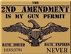 2ND AMENDMENT GUN PERMIT DECAL