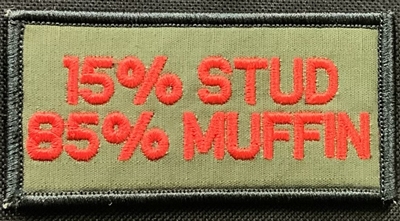PATCH 15% STUD 85% MUFFIN