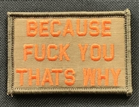 PATCH BECAUSE FUCK YOU THAT'S WHY