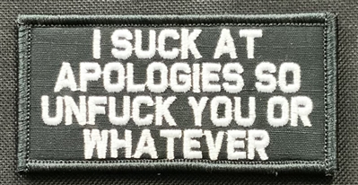 PATCH I SUCK AT APOLOGIES