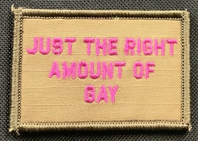 PATCH JUST THE RIGHT AMOUNT OF GAY