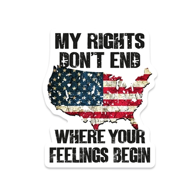 MY RIGHTS DON'T END STICKER