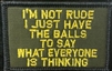 I'M NOT RUDE PATCH