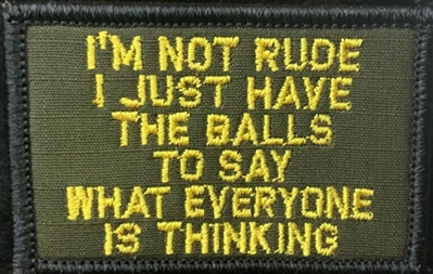 I'M NOT RUDE PATCH