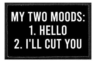 MY TWO MOODS PATCH