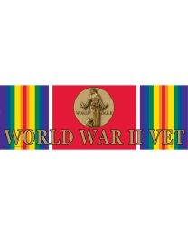 WORLD WAR II VET BUMPER STICKER