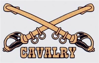 ARMY CAVALRY SWORDS DECAL
